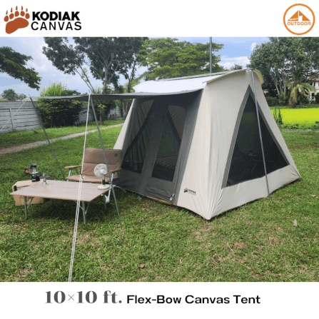เต้นท์แคมป์ปิ้ง Kodiak Canvas 10×10 ft. Flex-Bow VX Tent _11